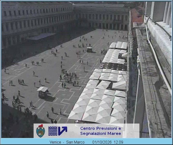 Archiv Foto Webcam Blick auf den Markusplatz in Venedig