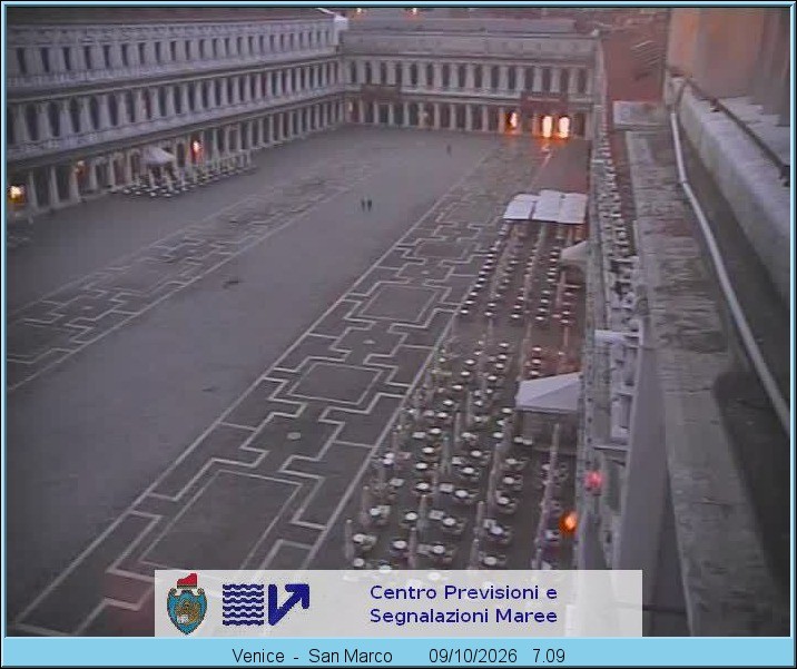 Archiv Foto Webcam Blick auf den Markusplatz in Venedig