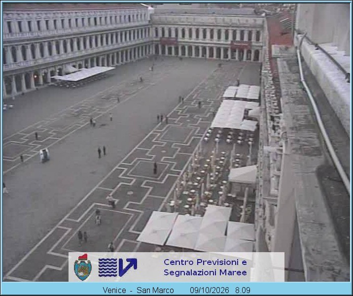 Archiv Foto Webcam Blick auf den Markusplatz in Venedig
