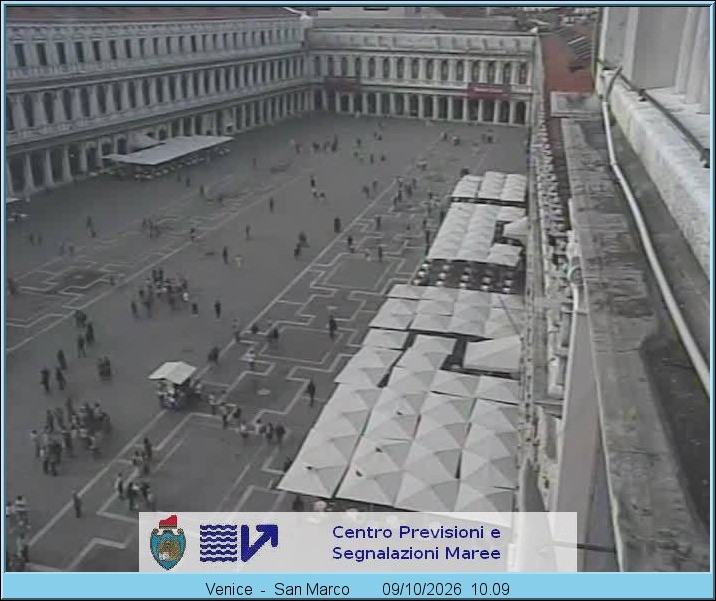 Archiv Foto Webcam Blick auf den Markusplatz in Venedig