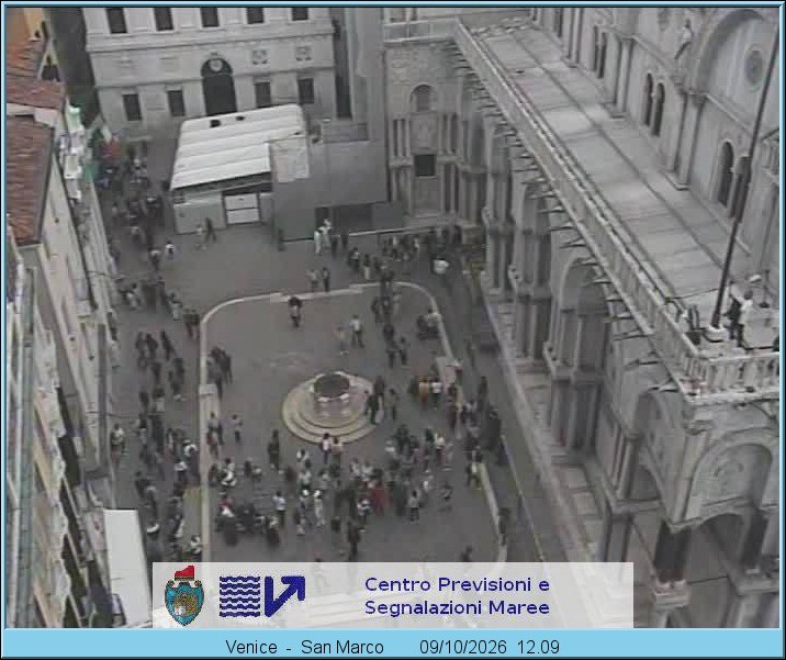 Archiv Foto Webcam Blick auf den Markusplatz in Venedig