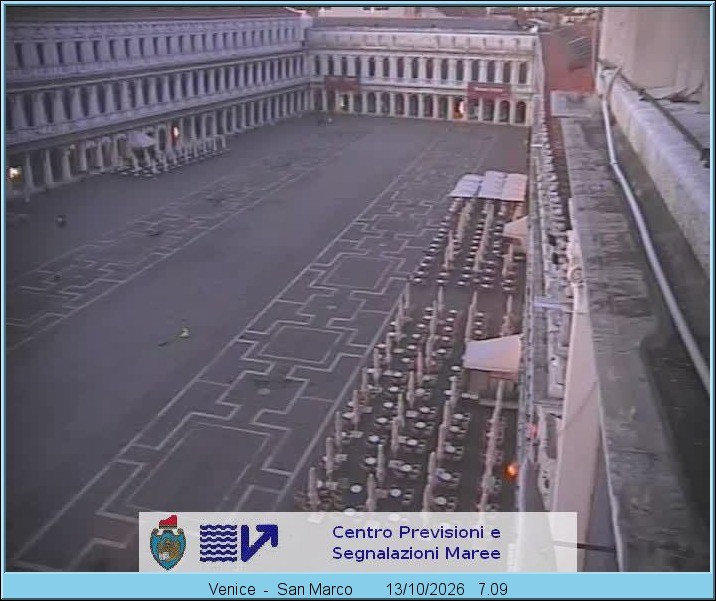 Archiv Foto Webcam Blick auf den Markusplatz in Venedig