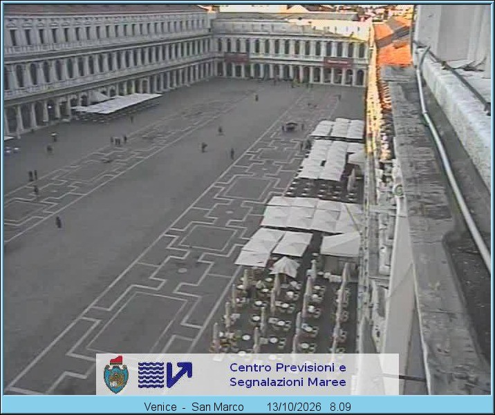 Archiv Foto Webcam Blick auf den Markusplatz in Venedig