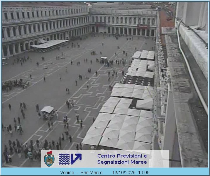 Archiv Foto Webcam Blick auf den Markusplatz in Venedig
