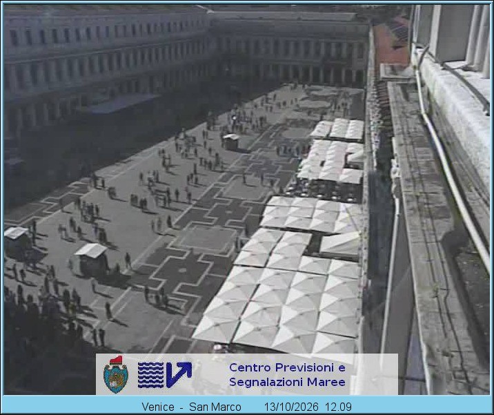 Archiv Foto Webcam Blick auf den Markusplatz in Venedig
