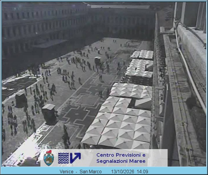 Archiv Foto Webcam Blick auf den Markusplatz in Venedig