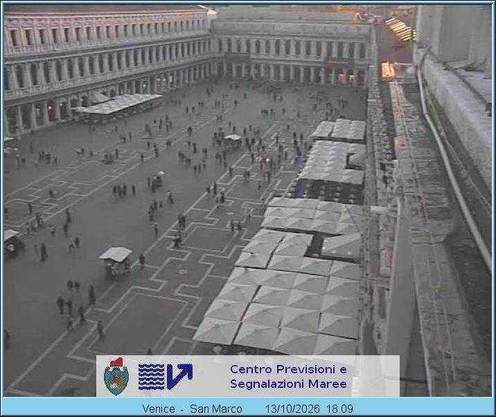 Archiv Foto Webcam Blick auf den Markusplatz in Venedig