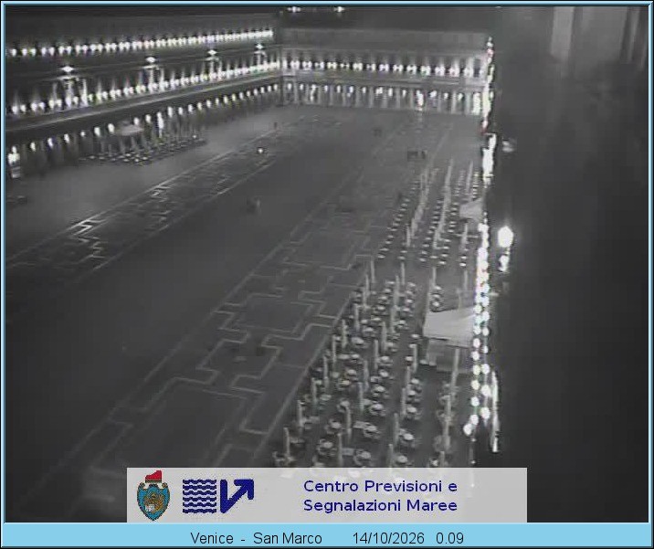 Archiv Foto Webcam Blick auf den Markusplatz in Venedig