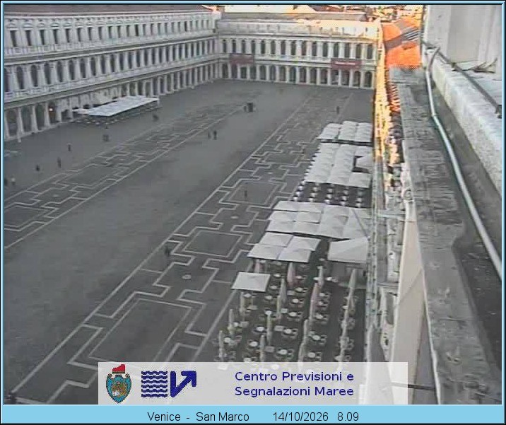 Archiv Foto Webcam Blick auf den Markusplatz in Venedig