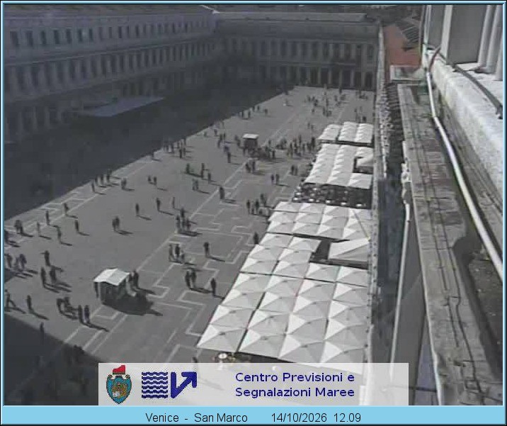 Archiv Foto Webcam Blick auf den Markusplatz in Venedig