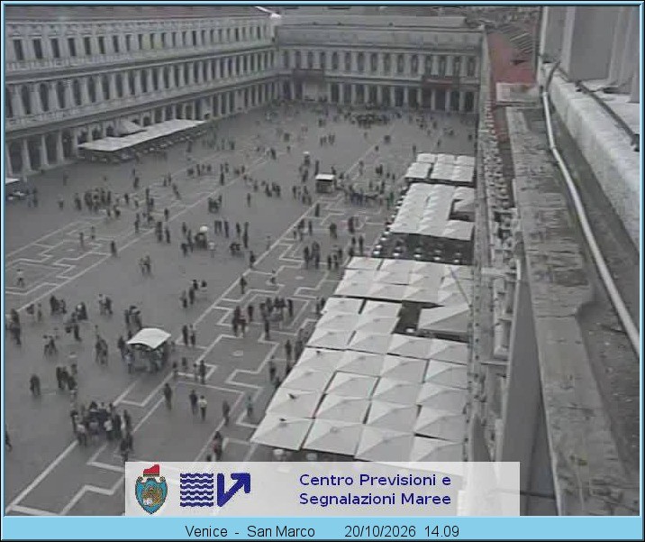 Archived image Webcam Piazza San Marco in Venice