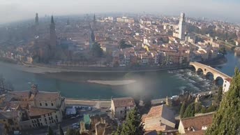 Archiv Foto Webcam Castel San Pietro - Blick auf Verona