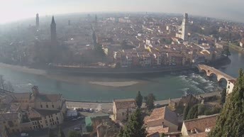 Archiv Foto Webcam Castel San Pietro - Blick auf Verona