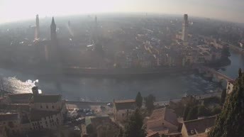 Archiv Foto Webcam Castel San Pietro - Blick auf Verona