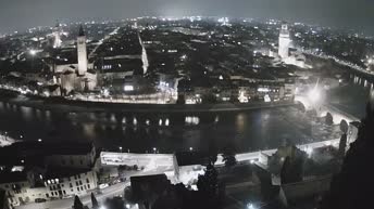 Archiv Foto Webcam Castel San Pietro - Blick auf Verona