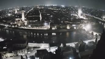 Archiv Foto Webcam Castel San Pietro - Blick auf Verona