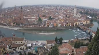 Archiv Foto Webcam Castel San Pietro - Blick auf Verona