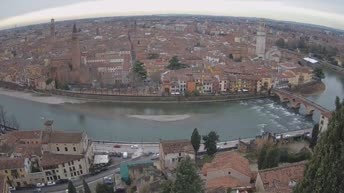 Archiv Foto Webcam Castel San Pietro - Blick auf Verona