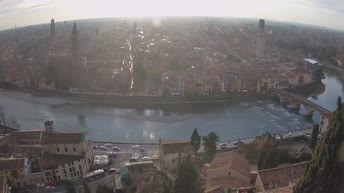 Archiv Foto Webcam Castel San Pietro - Blick auf Verona