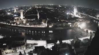 Archiv Foto Webcam Castel San Pietro - Blick auf Verona