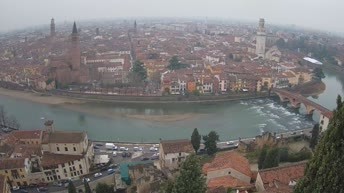 Archiv Foto Webcam Castel San Pietro - Blick auf Verona
