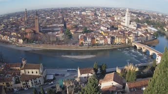 Archiv Foto Webcam Castel San Pietro - Blick auf Verona