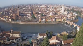 Archiv Foto Webcam Castel San Pietro - Blick auf Verona