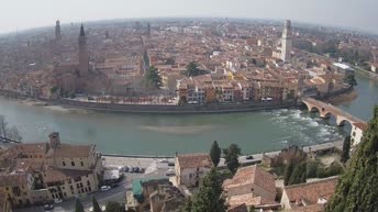Archiv Foto Webcam Castel San Pietro - Blick auf Verona