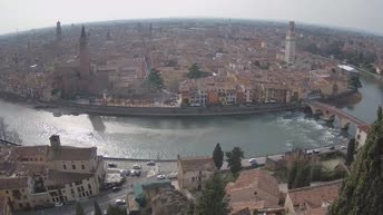 Archiv Foto Webcam Castel San Pietro - Blick auf Verona