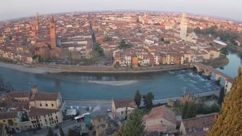 Archiv Foto Webcam Castel San Pietro - Blick auf Verona