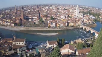Archiv Foto Webcam Castel San Pietro - Blick auf Verona