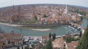 Archiv Foto Webcam Castel San Pietro - Blick auf Verona