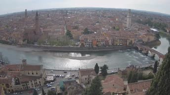 Archiv Foto Webcam Castel San Pietro - Blick auf Verona