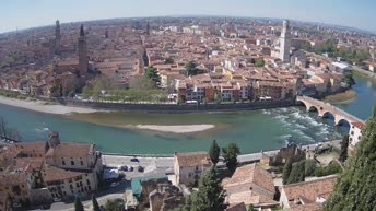 Archiv Foto Webcam Castel San Pietro - Blick auf Verona