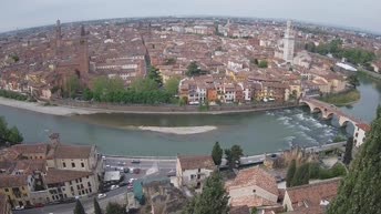 Archiv Foto Webcam Castel San Pietro - Blick auf Verona