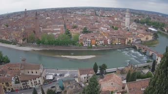 Archiv Foto Webcam Castel San Pietro - Blick auf Verona