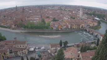 Archiv Foto Webcam Castel San Pietro - Blick auf Verona