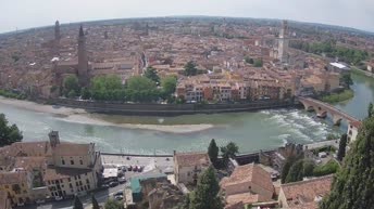 Archiv Foto Webcam Castel San Pietro - Blick auf Verona