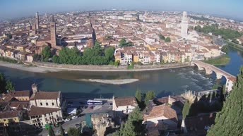 Archiv Foto Webcam Castel San Pietro - Blick auf Verona