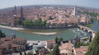 Archiv Foto Webcam Castel San Pietro - Blick auf Verona