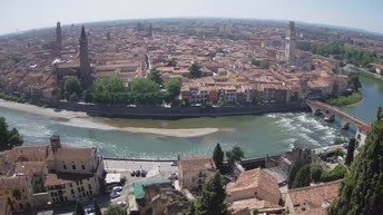 Archiv Foto Webcam Castel San Pietro - Blick auf Verona