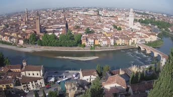 Archiv Foto Webcam Castel San Pietro - Blick auf Verona