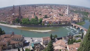 Archiv Foto Webcam Castel San Pietro - Blick auf Verona