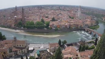 Archiv Foto Webcam Castel San Pietro - Blick auf Verona