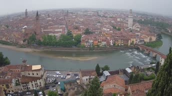 Archiv Foto Webcam Castel San Pietro - Blick auf Verona