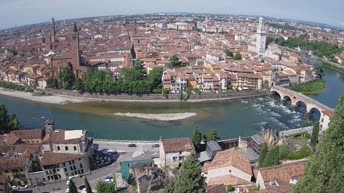 Archiv Foto Webcam Castel San Pietro - Blick auf Verona