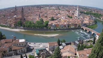 Archiv Foto Webcam Castel San Pietro - Blick auf Verona