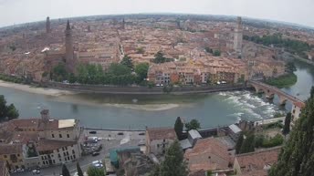 Archiv Foto Webcam Castel San Pietro - Blick auf Verona