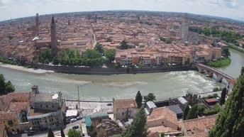 Archiv Foto Webcam Castel San Pietro - Blick auf Verona