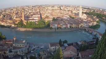 Archiv Foto Webcam Castel San Pietro - Blick auf Verona